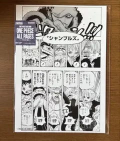 ワンピース 麦わらストア限定 特典 イラストシート 大判
