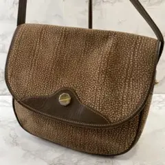 Fontanelli フォンタネッリ うずら柄 本革 レザー ショルダーバッグ