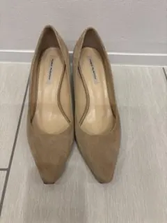 ファビオルスコーニ　FABIO RUSCONI スエードパンプス　ベージュ