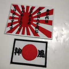 S-18　 アイロンワッペン ワッペン 送料無料　君が代　日章旗