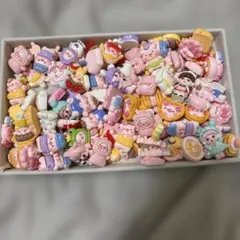 大大盛り❗️109個カラフルな豚と小娘キャラクター型デコレーションパーツセット