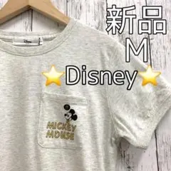 1366⭐️Tシャツ⭐️ミッキーマウス⭐️ディズニー⭐️グレー⭐️Mサイズ⭐️新品