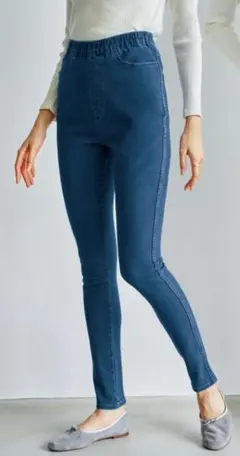 ストレッチデニム レギンスパンツ L