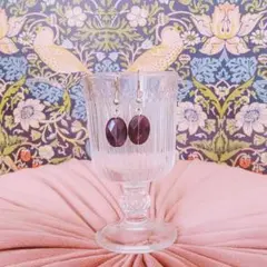 アメジスト 大粒 シルバー 1粒ピアス サージカルステンレス