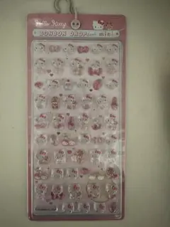 ボンボンドロップシールmini キティ　ピンク