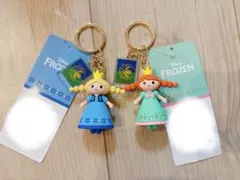 ディズニー　アナと雪の女王　立体チャーム　アナ　エルサ　しまむら　キーホルダー