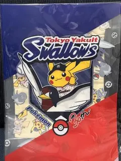 東京ヤクルトスワローズ ピカチュウ クリアファイル巾着セット - メルカリ