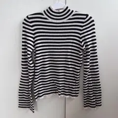 【美品】グレイル GRL ボーダー ニットセーター Lサイズ