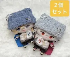 【ブルー、水色】にじばぺっとぬい服10cm 猫耳帽子 2個セットのサムネイル