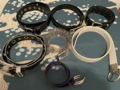 ベルトセット 黒 紫 シルバー