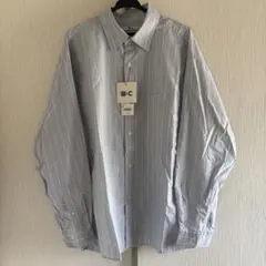 新品　ユニクロ UNIQLO:C ブロードオーバーサイズシャツ ストライプM