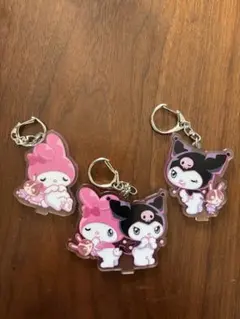 マイメロディ・クロミ アクリルキーホルダー 3個セット