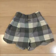アプレレクール ブロックチェック スカラップショートパンツ 90