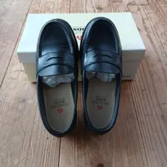 【箱あり美品】HARUTA ブラック ローファー20cmサイズ子供用