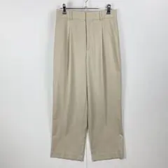 美品 UNIQLO ユニクロ タックワイドパンツ ハイウエスト センタープリーツ