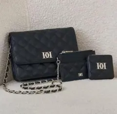 ダーリッチ DDロゴキルティングトラベルセット ブラック