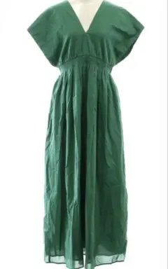 MARIHA 夏の光のドレス　ロングワンピース グリーン