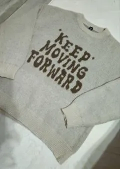 Dazy ベージュ クルーネックセーター M