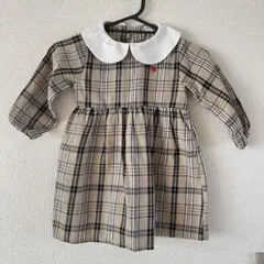 POLO ベージュ チェック ワンピース 95