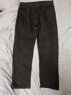 RUSTLER ブラックデニム デニムパンツ ワイドテーパード 38×32インチ