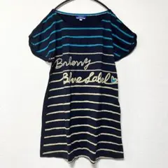 BURBERRY BLUE LABEL チュニック ストライプ ネイビー M
