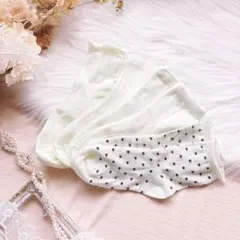 レディース 靴下 ソックス 白 ホワイト 可愛い シンプル カジュアル 水玉