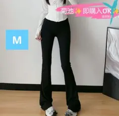 未使用alo 黒 フレアヨガパンツ Mサイズa3