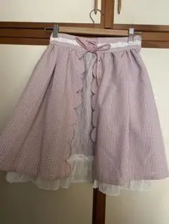 クリスマスセール中、ピンクギンガムチェック♡ミニスカート