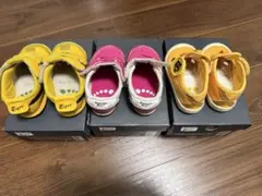【中古品】OnitsukaTiger キッズスニーカー 3足セット