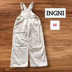 INGNIイング サロペット オールインワン M 白 生成り 綿100% パンツのサムネイル