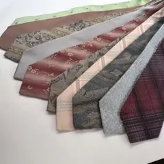 シルク100% ネクタイ 10本セット 多色 デザイン