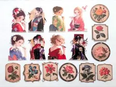 コラージュ 素材シート ダイカット おすそ分け nextsoon様 和風