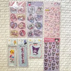 正規品　6点セット　サンリオ　ウォーターシール　ぷくっと　クロミ　マイメロディ