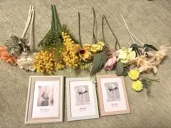 ウェルカムスペース 造花&フォトフレームセット