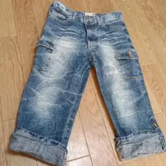 MINI VALMAN デニムカーゴハーフパンツ 150