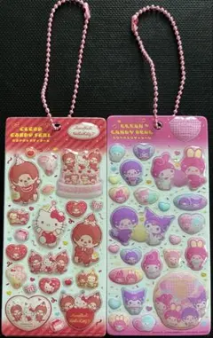 モンチッチ サンリオ ぷっくり立体シール風アクリルキーホルダー2枚セット