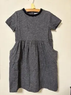 グレー 半袖 ワンピース