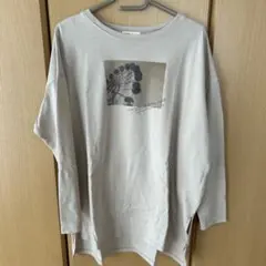 earth music & ecology グラフィック長袖Tシャツ
