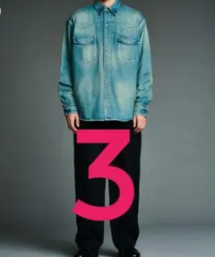 A.PRESSE Vintage Western Denim Shirts 3のサムネイル