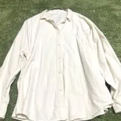 ホワイト 長袖シャツ