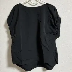 最終値下げ　オペークドットクリップ　黒 半袖 トップス 42/LL