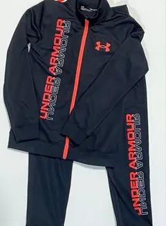UNDER ARMOUR ジャージ上下セット ブラック/オレンジ　YMD