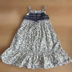 KUMIKYOKU,花柄ノースリーブワンピース、140〜150センチ