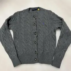 ケーブルニットカーディガン