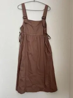 ehka sopoブラウン キャミワンピース