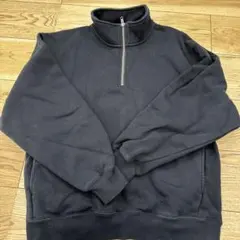 GU グレー ハーフジップ トレーナー Sサイズ