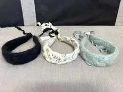 Ca4la 新品カチューシャ　リボン付き　3点セット