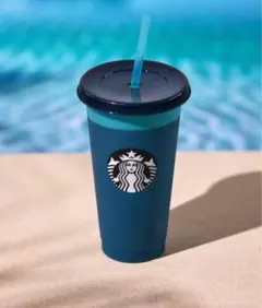 カラーチェンジングリユーザブル コールドカップデュアルブルー710ml スタバ