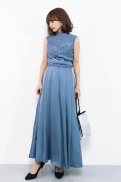 アメリヴィンテージ LADY TUCK FLARE DRESS NAVY - メルカリ