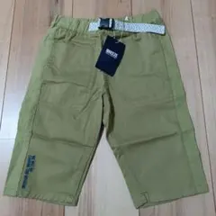 BREEZE 半ズボン カーキ色 ウエストベルト付き